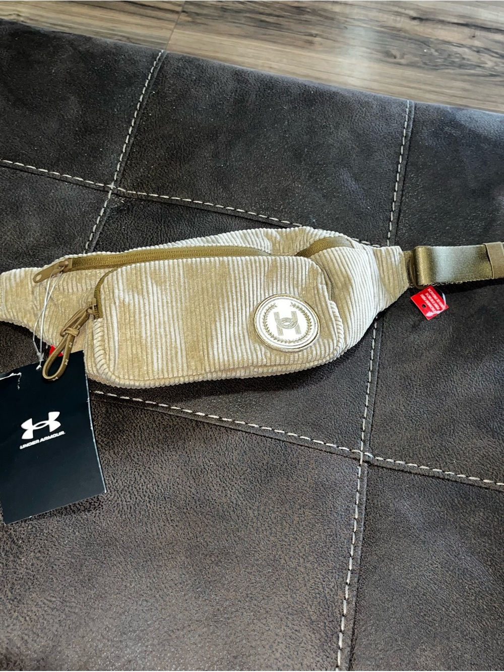 New Under Armour UA Studio Cord Waist Bag Crossbody Fanny Pack 1389138-263